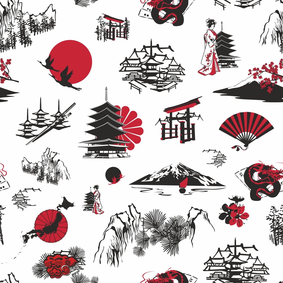 Узоры в японском стиле