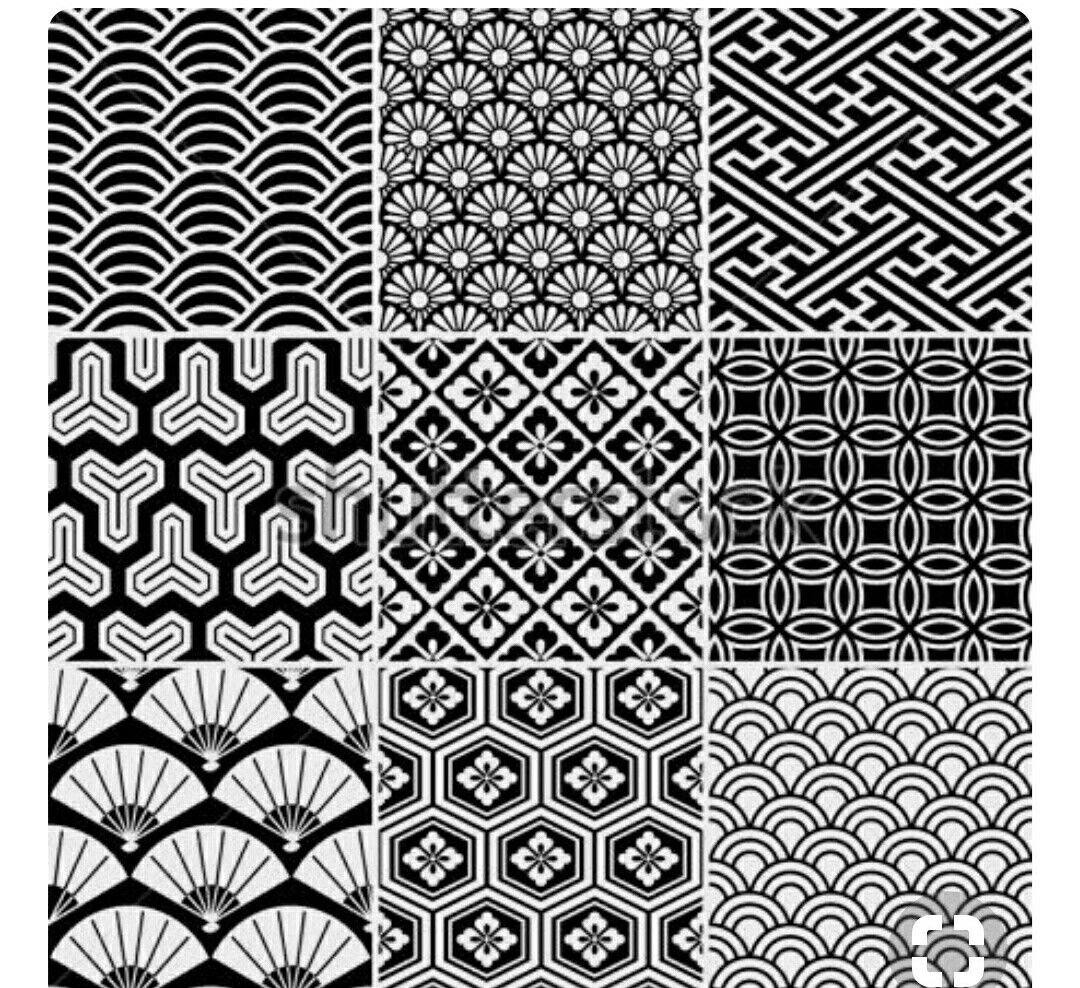 Японские орнаменты и узоры