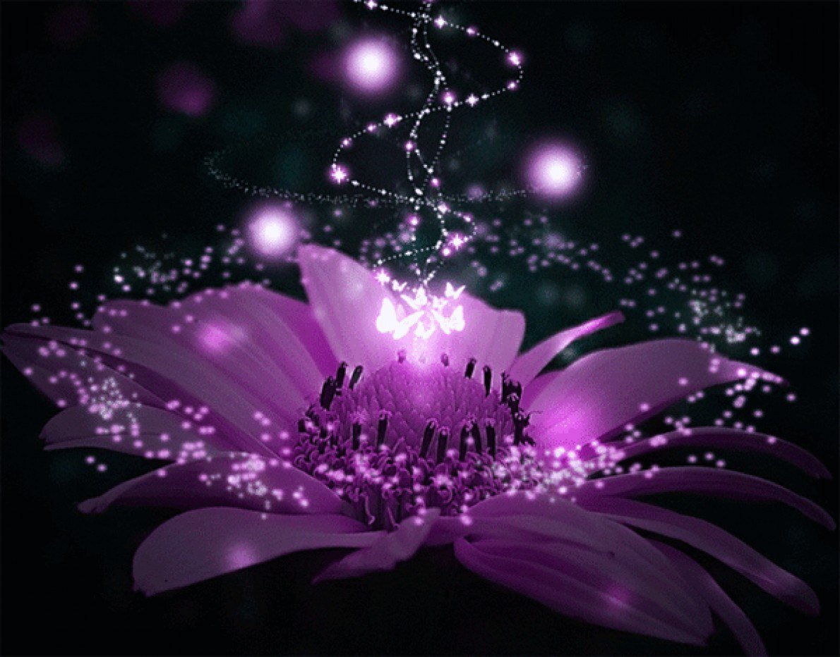 Открытки волшебные цветы