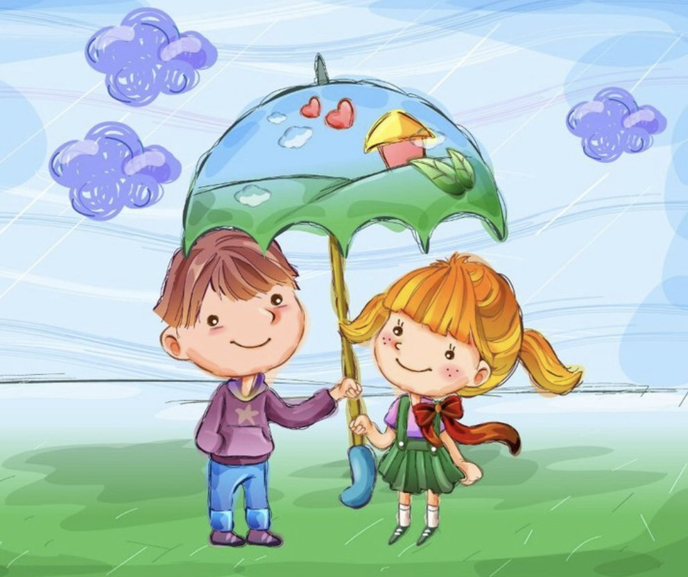 Детский рисунок Дружба