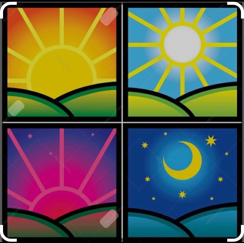 Утро день вечер