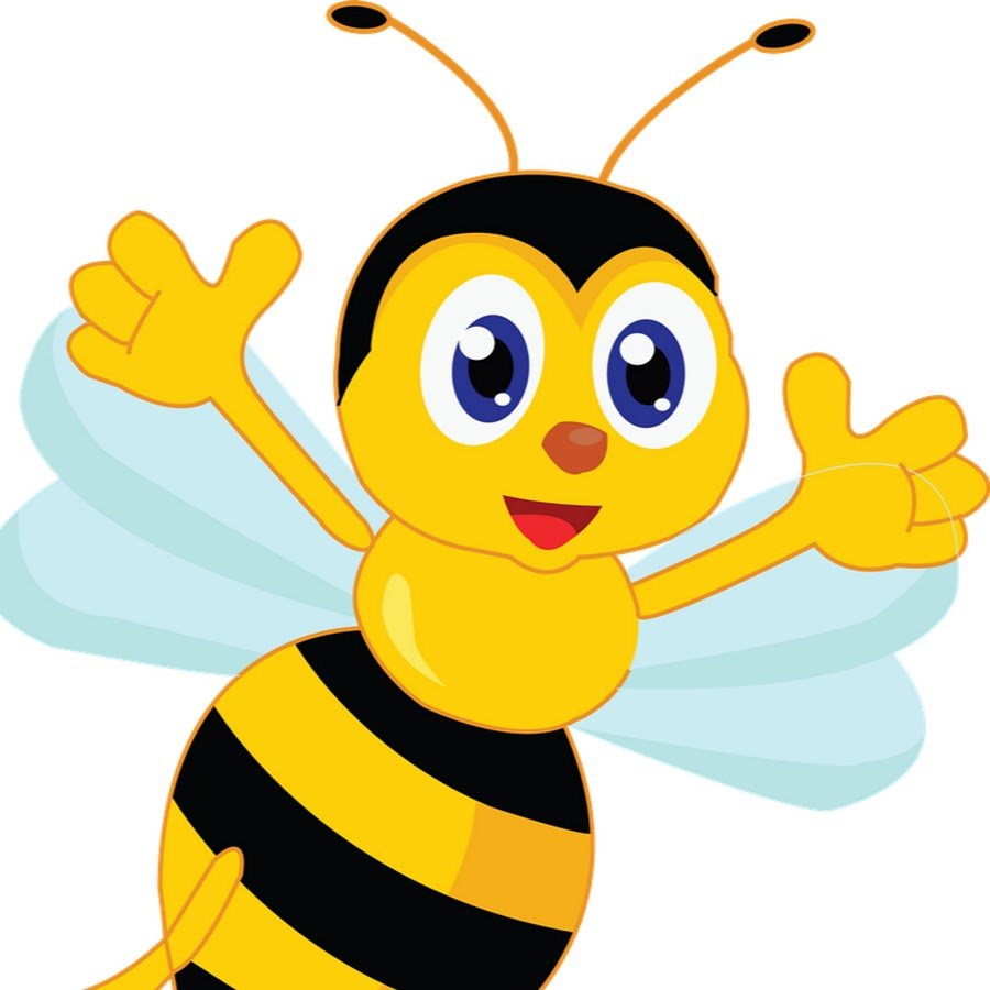 Пчелка на прозрачном фоне