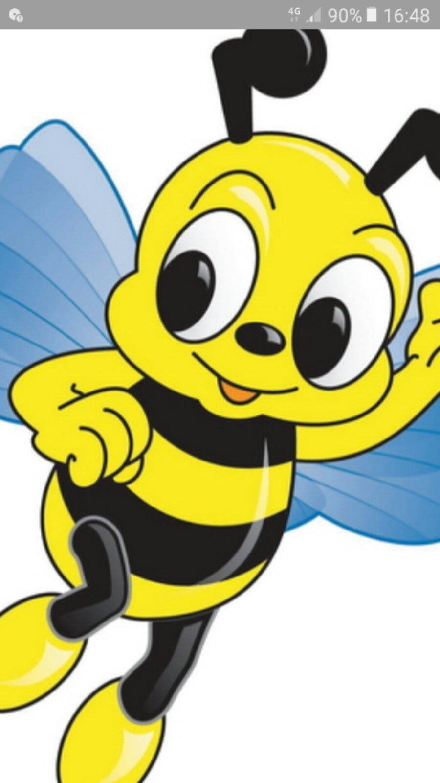 Пчелка умывается