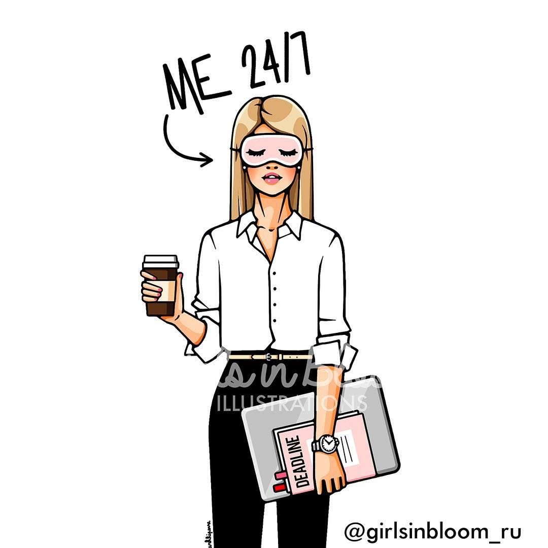 Иллюстрации девушка босс