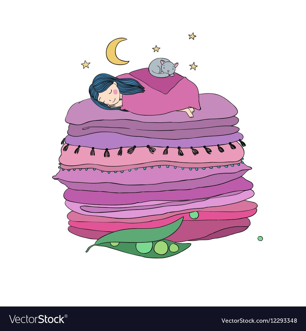 Принцесса на горошине без фона