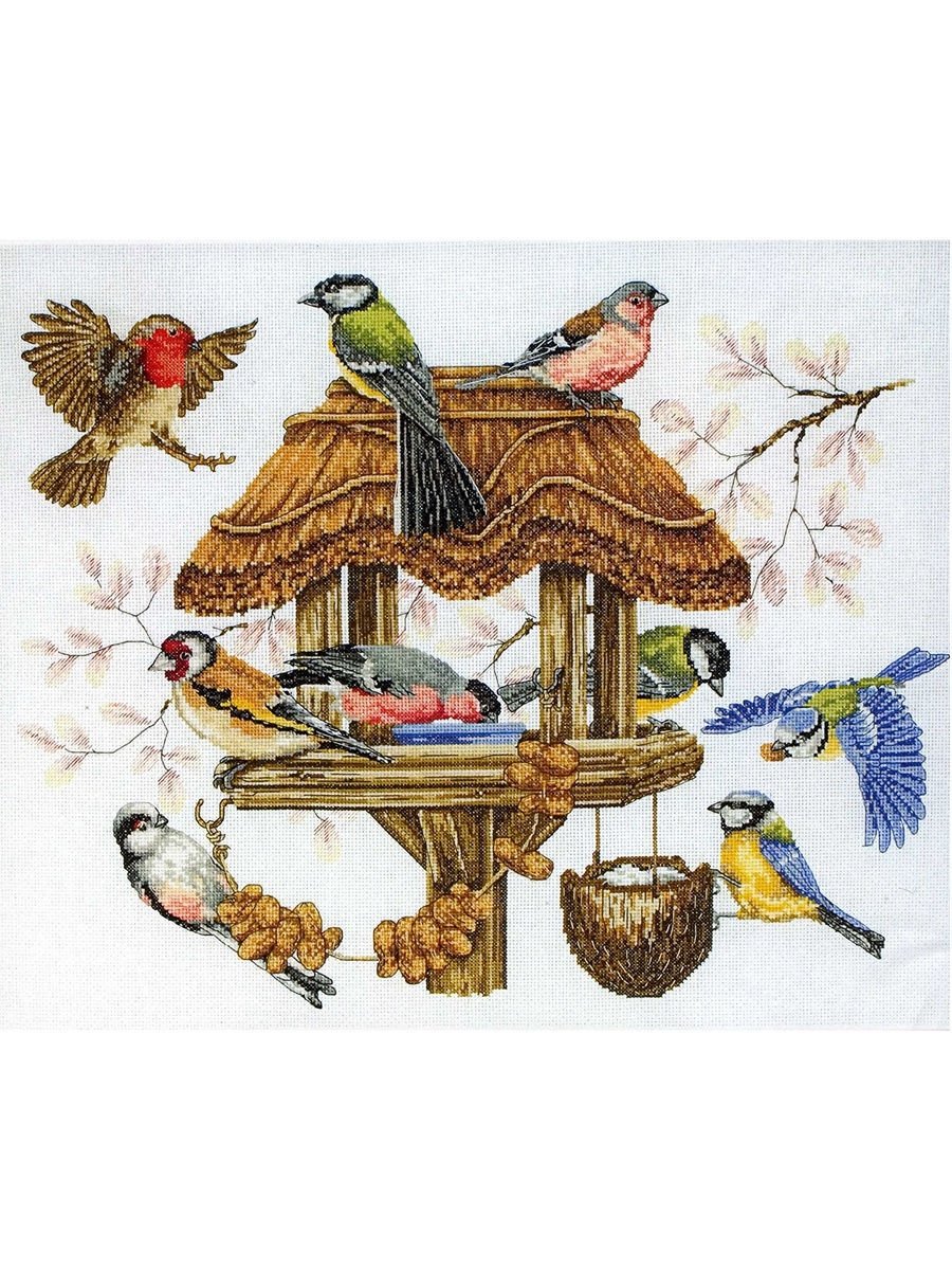 Вышивка кормушка для птиц