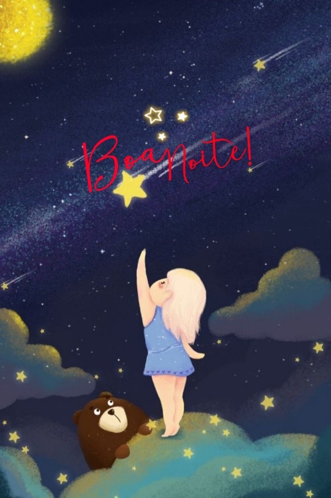 Девочка и звездное небо