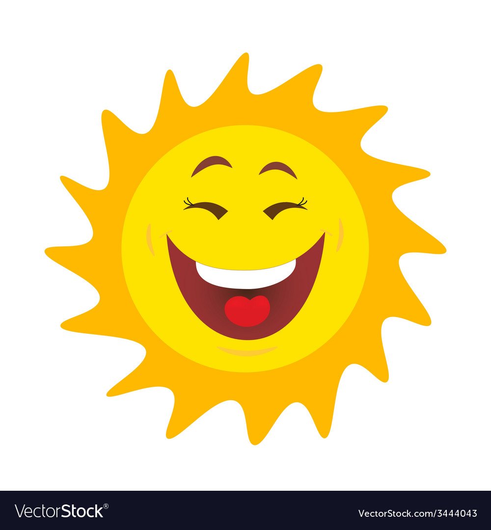 Рисунок солнышко с улыбкой
