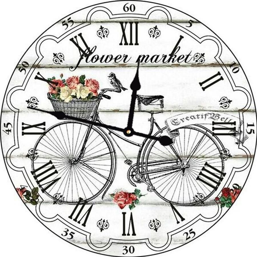 Циферблаты для часов черно-белые для декупажа