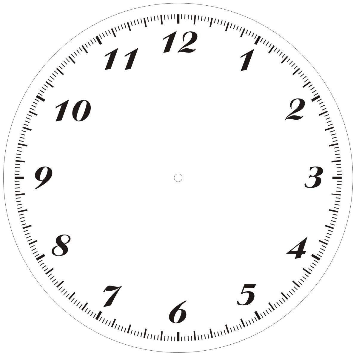Макет циферблата часов