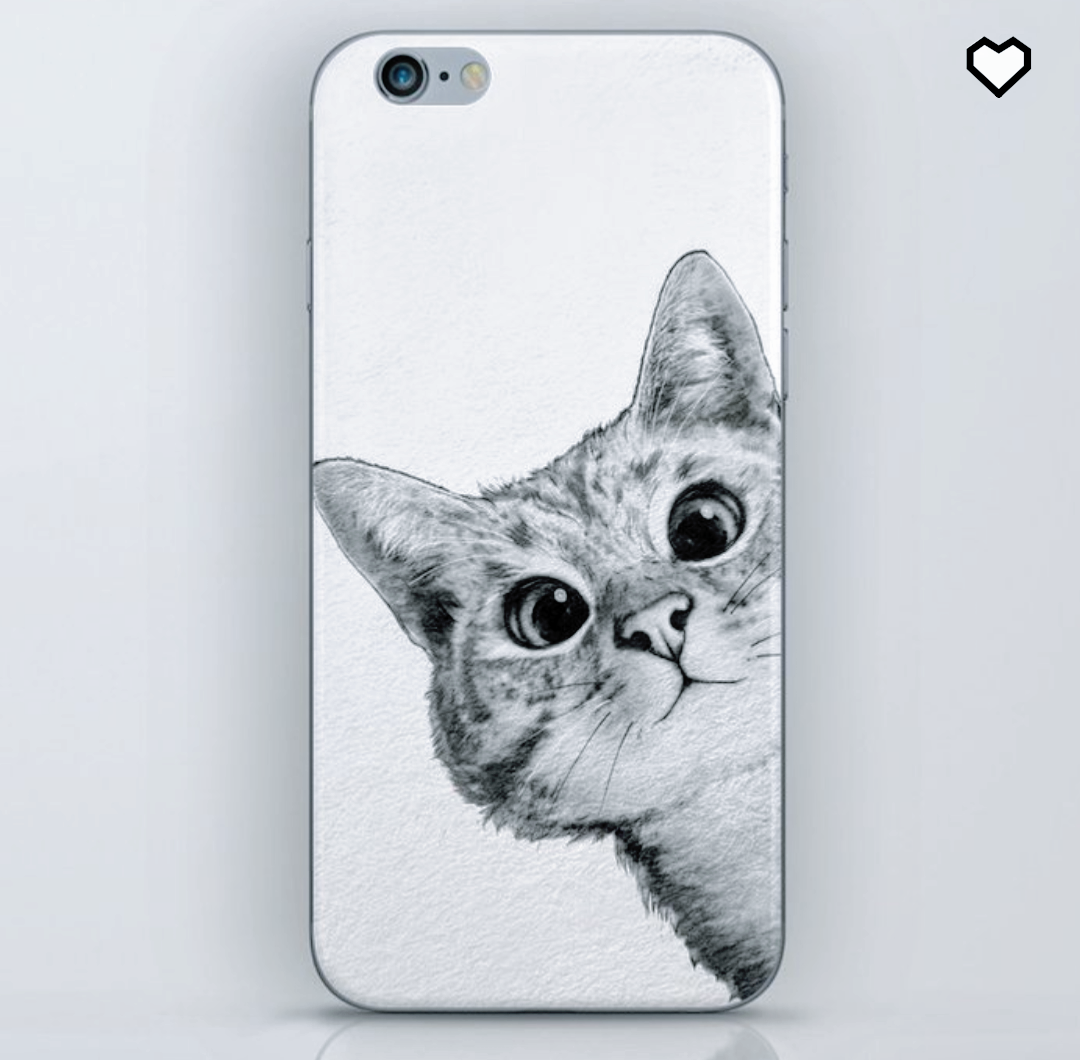 Кот с айфоном