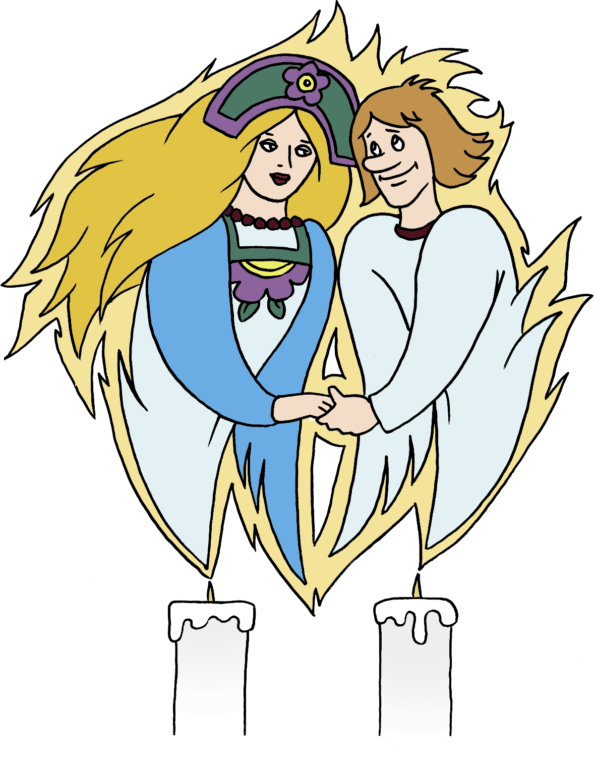 Иллюстрация к сказке Летучий корабль