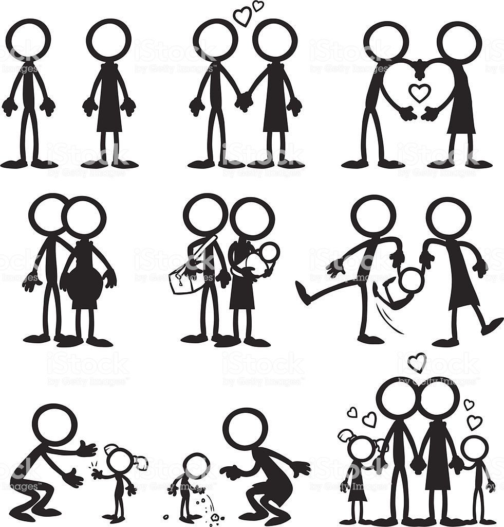 Человечек схематично