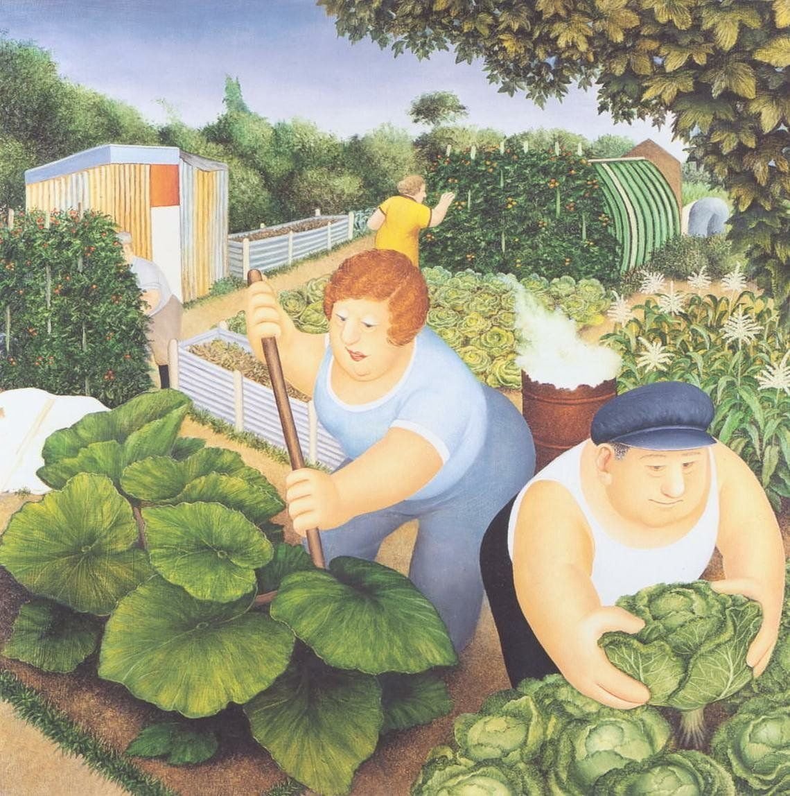 Картина дачники