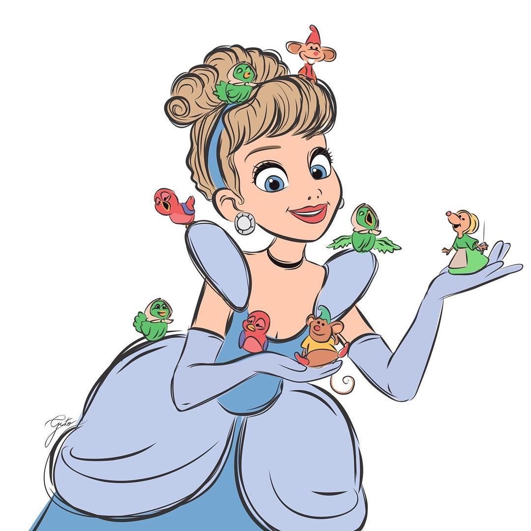 Скетч принцесса Дисней Золушка