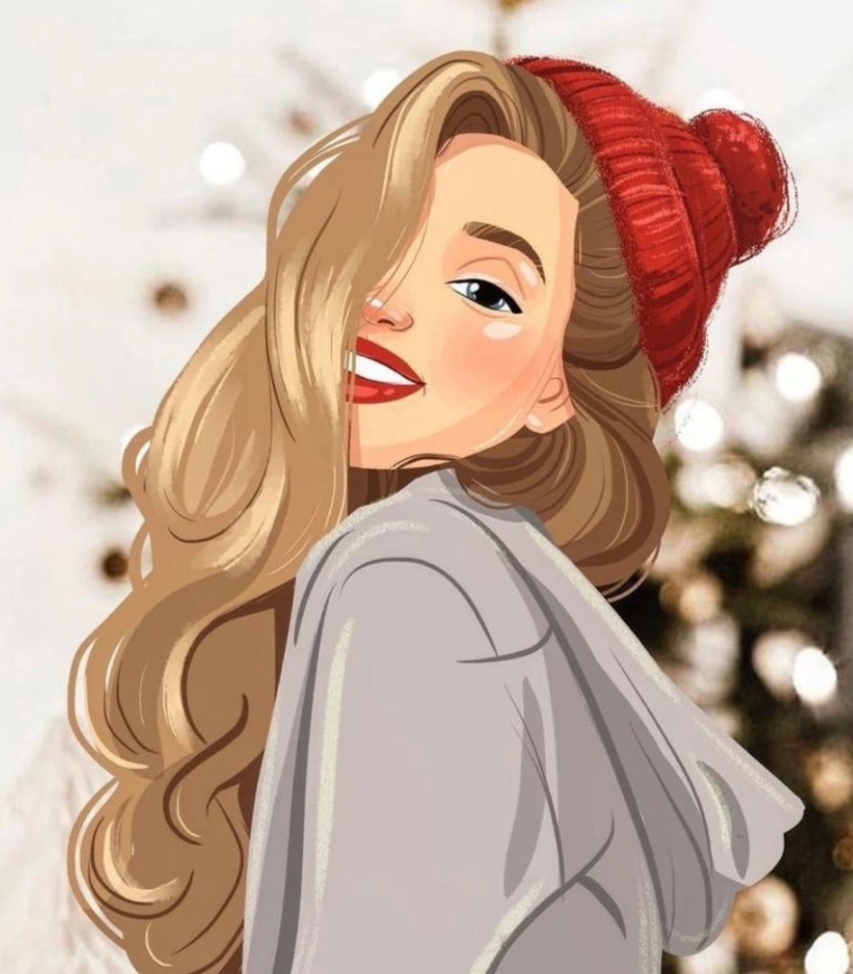 Векторная иллюстрация девушка