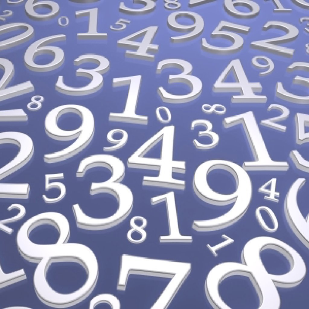 Цифры фон