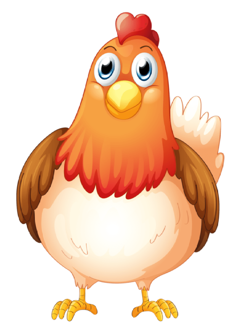 Курочка мультяшная