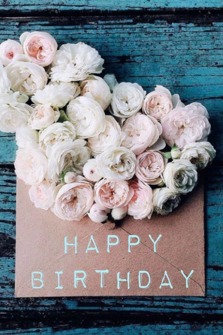 Happy Birthday нежные цветы