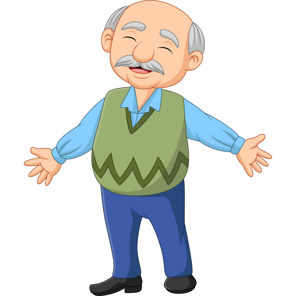 Бабушка и дедушка вектор