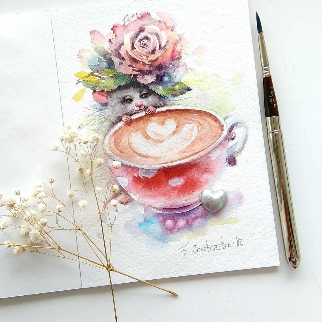 Евгения соловьёва акварель
