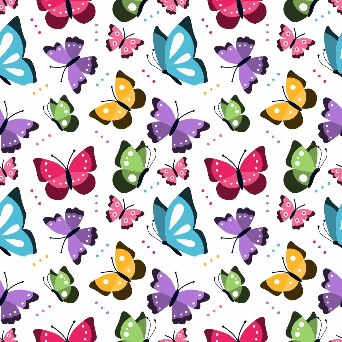 Бабочка на мелких цветочках