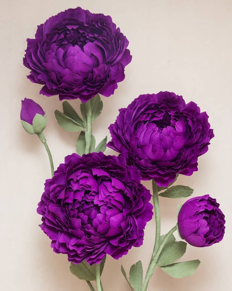 Фиалковые пионы