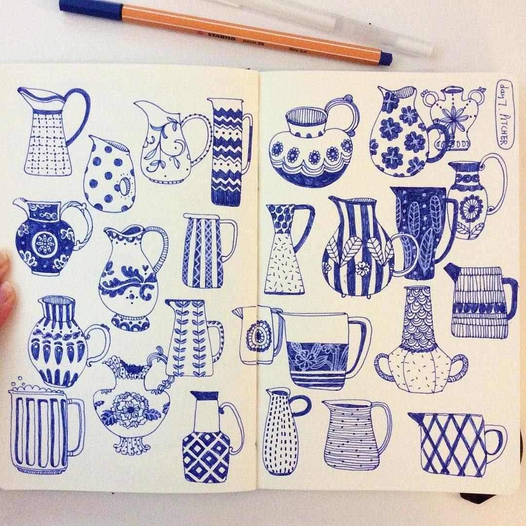 Милые кактусы для срисовки