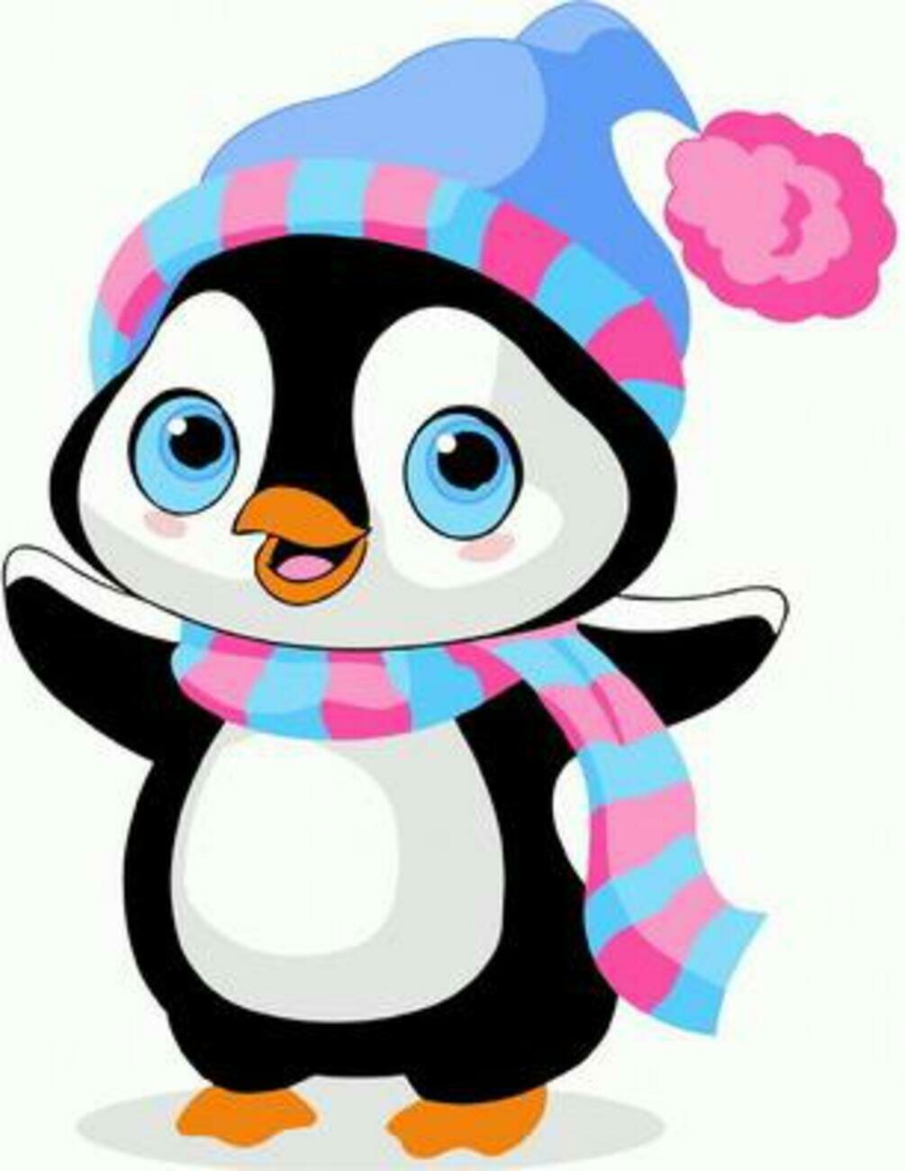Милый Пингвинчик в шапке