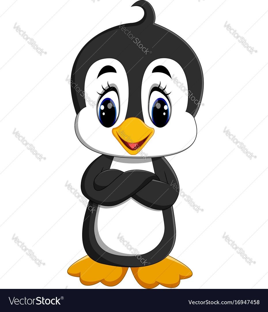 Пингвин мультяшный