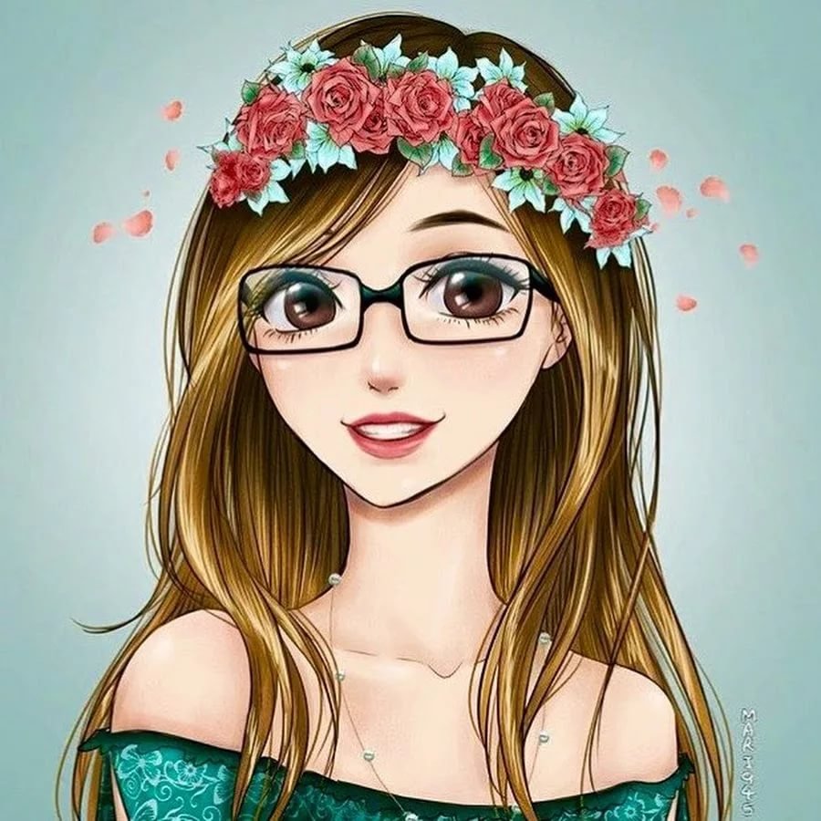 Мультяшная девушка