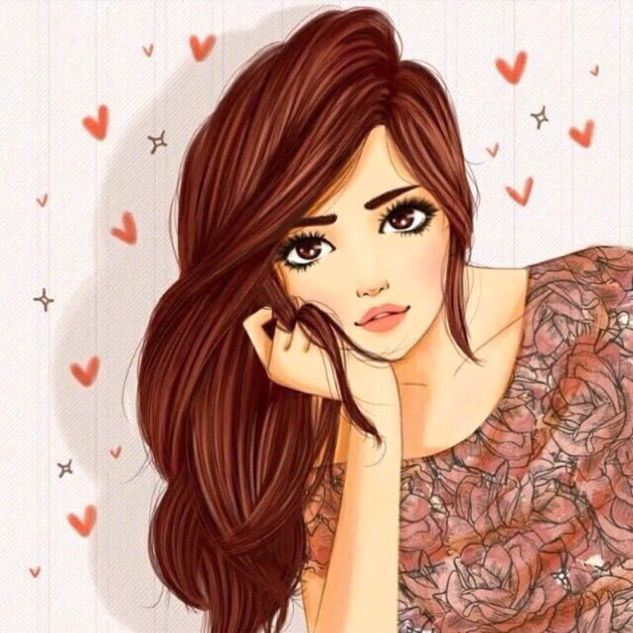 Мультяшная девушка