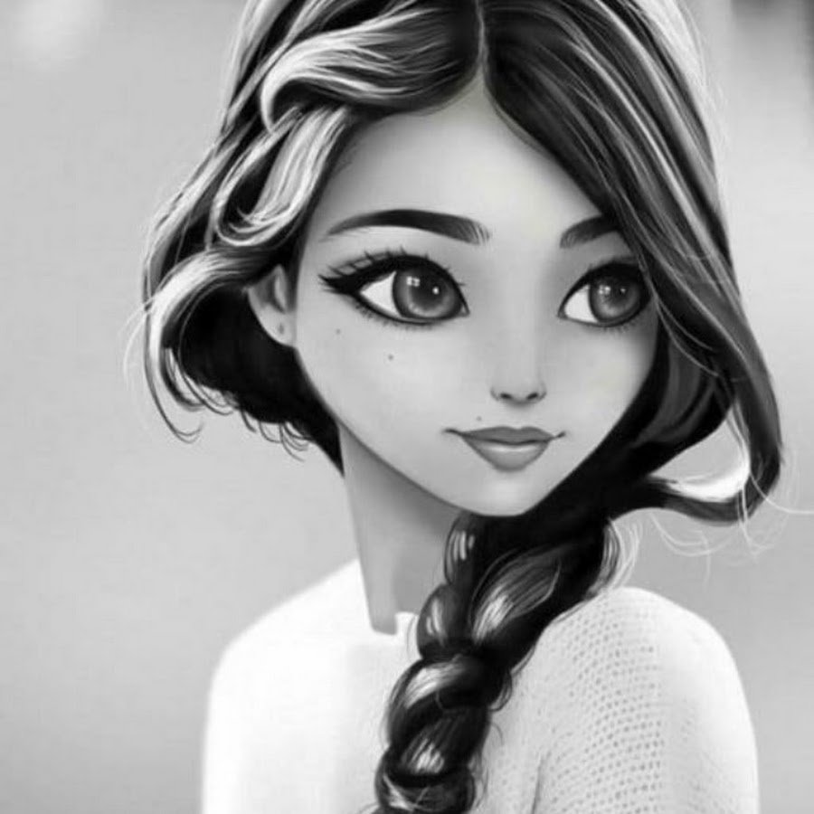 Девушка мультяшка