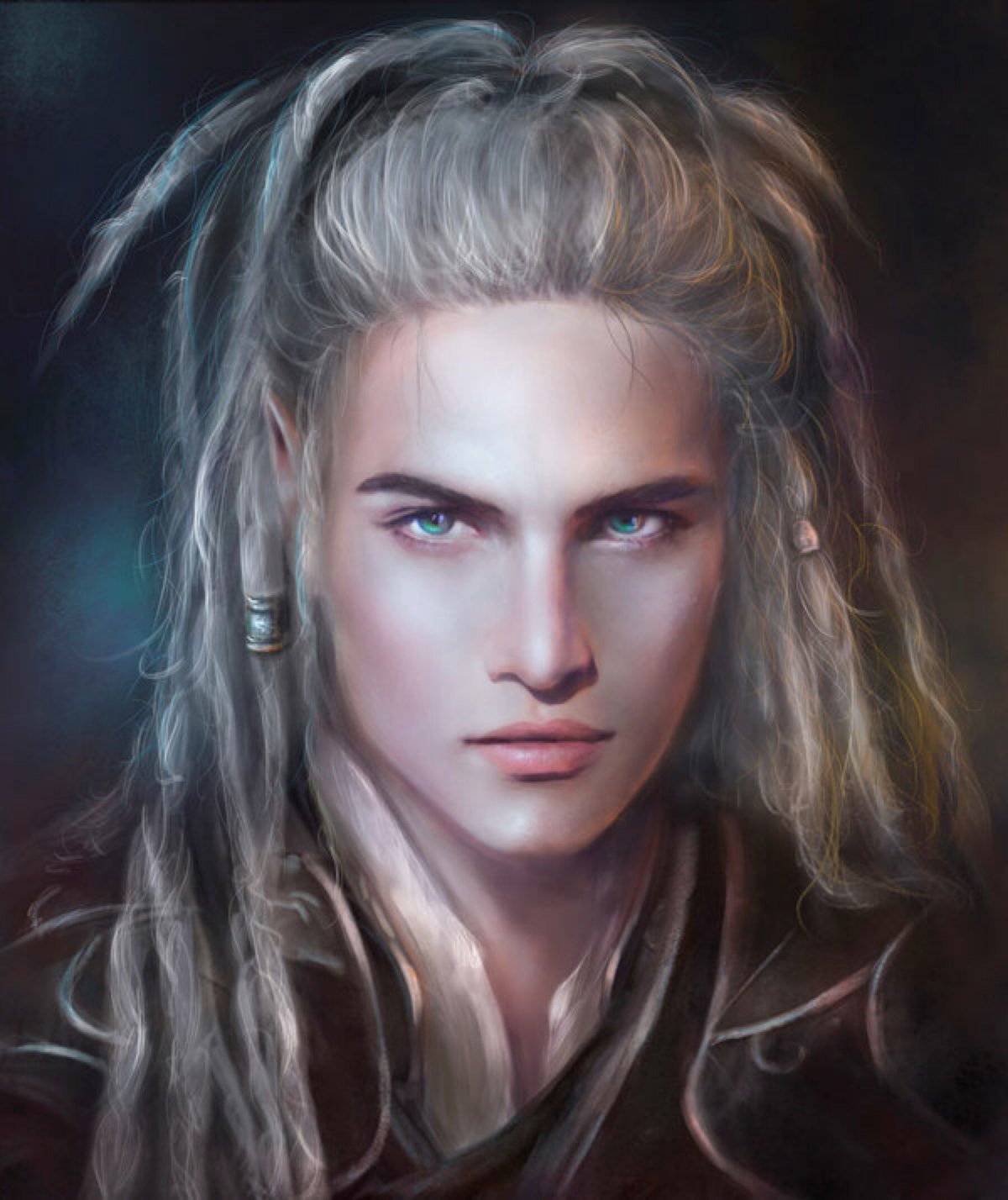 Фэнтези раса Полуэльф портрет