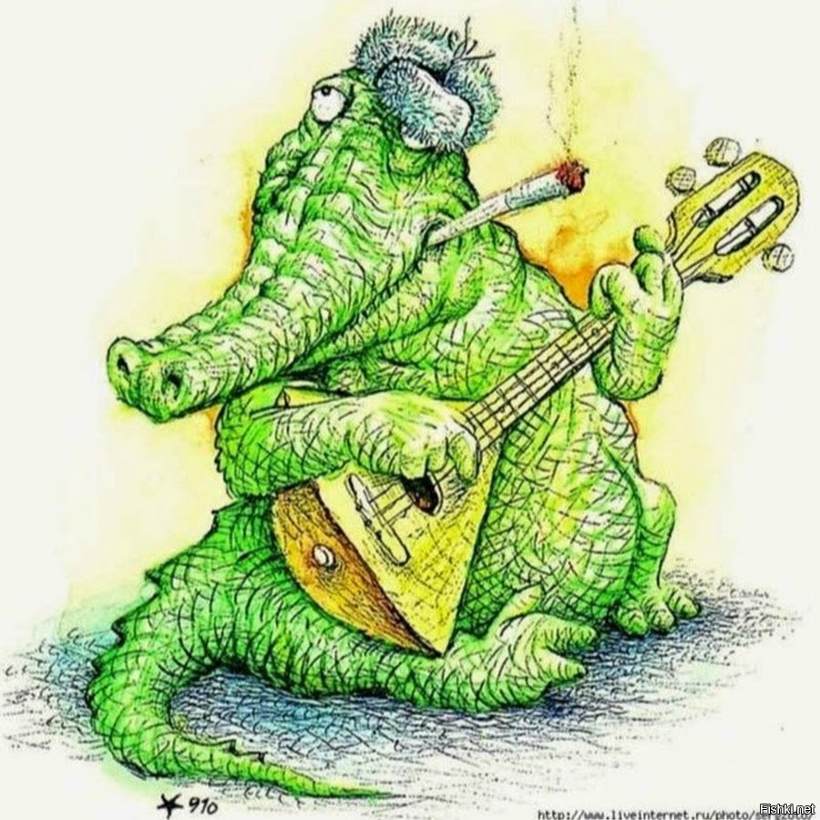 Забавный крокодил