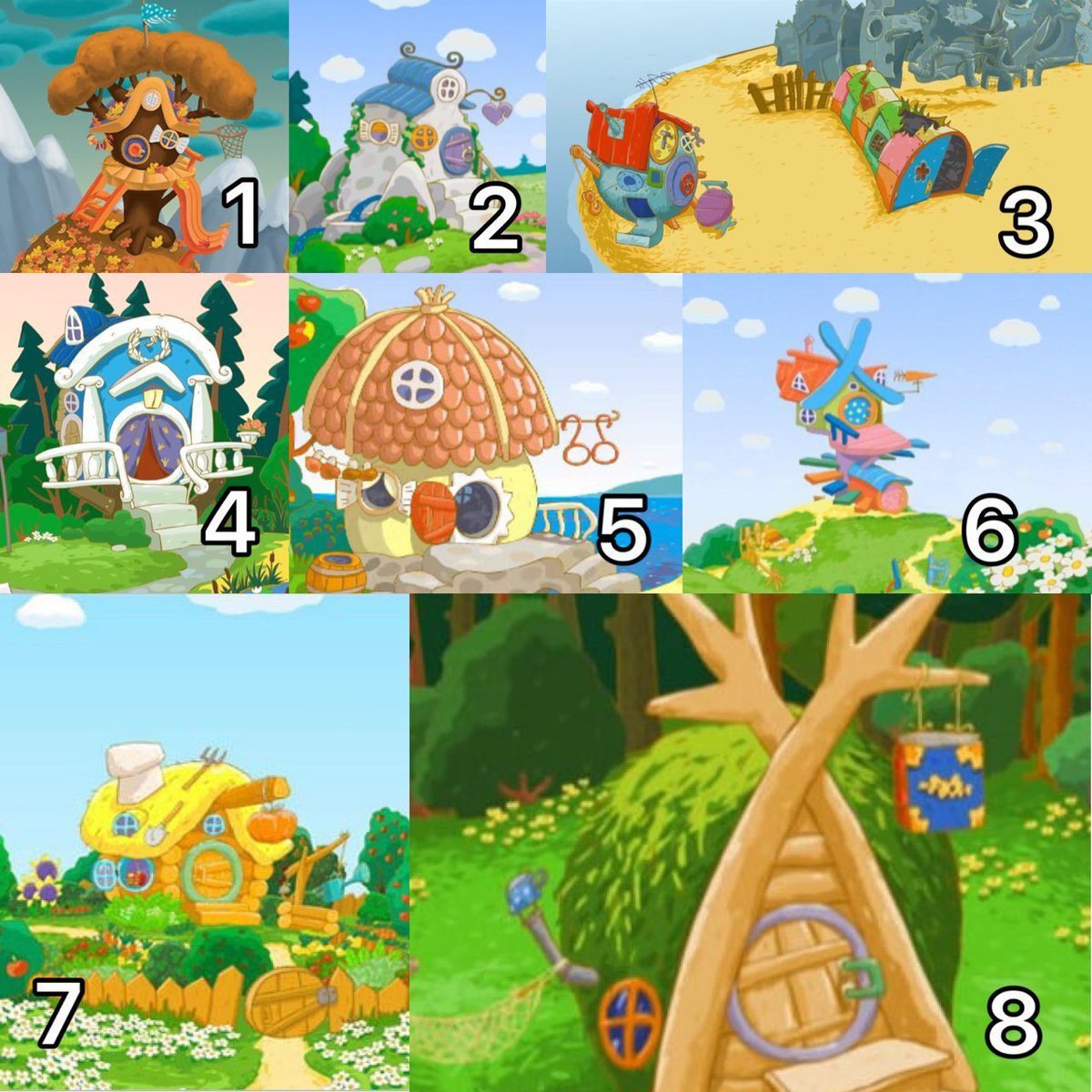 Смешарики домик ежика