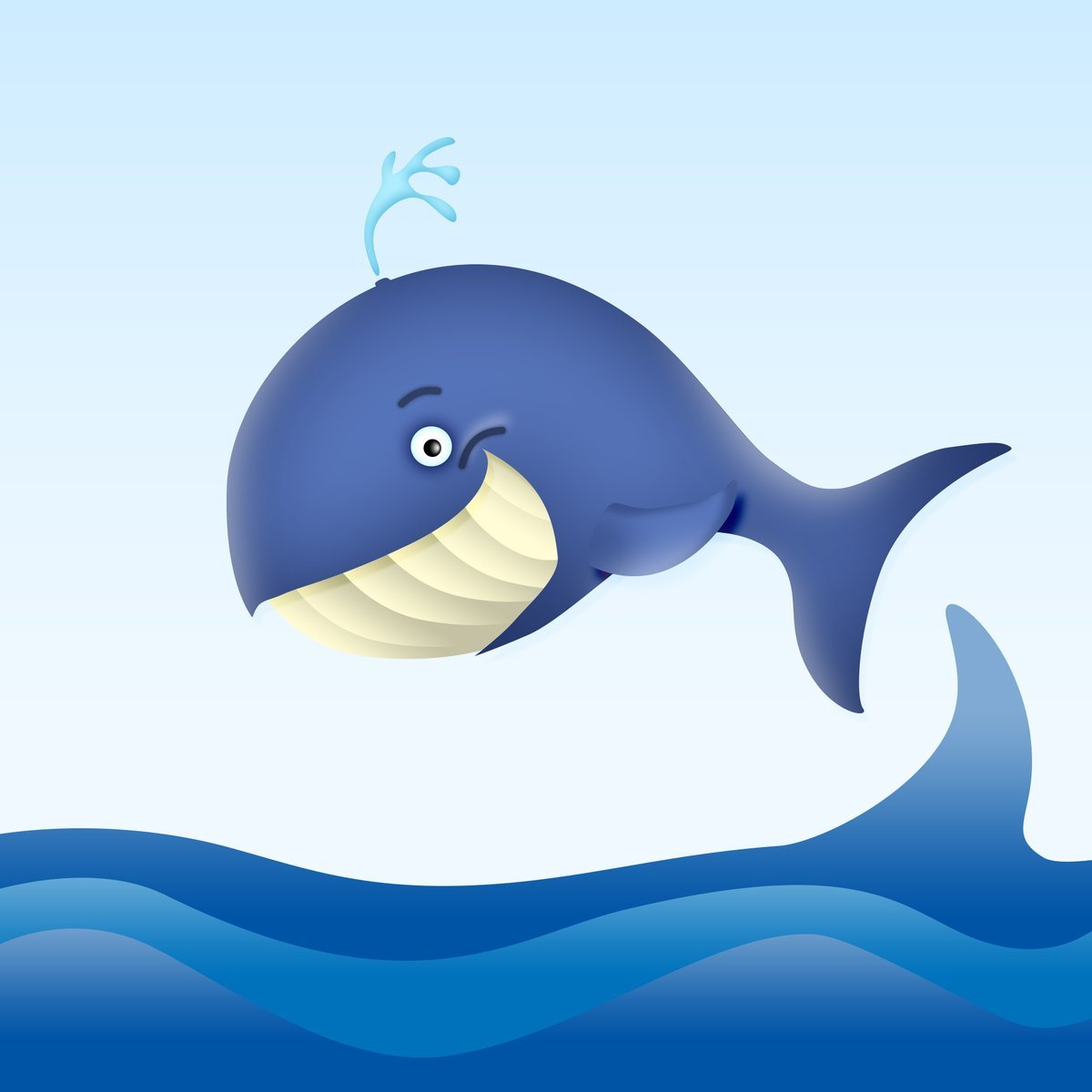 Синий кит мультяшка