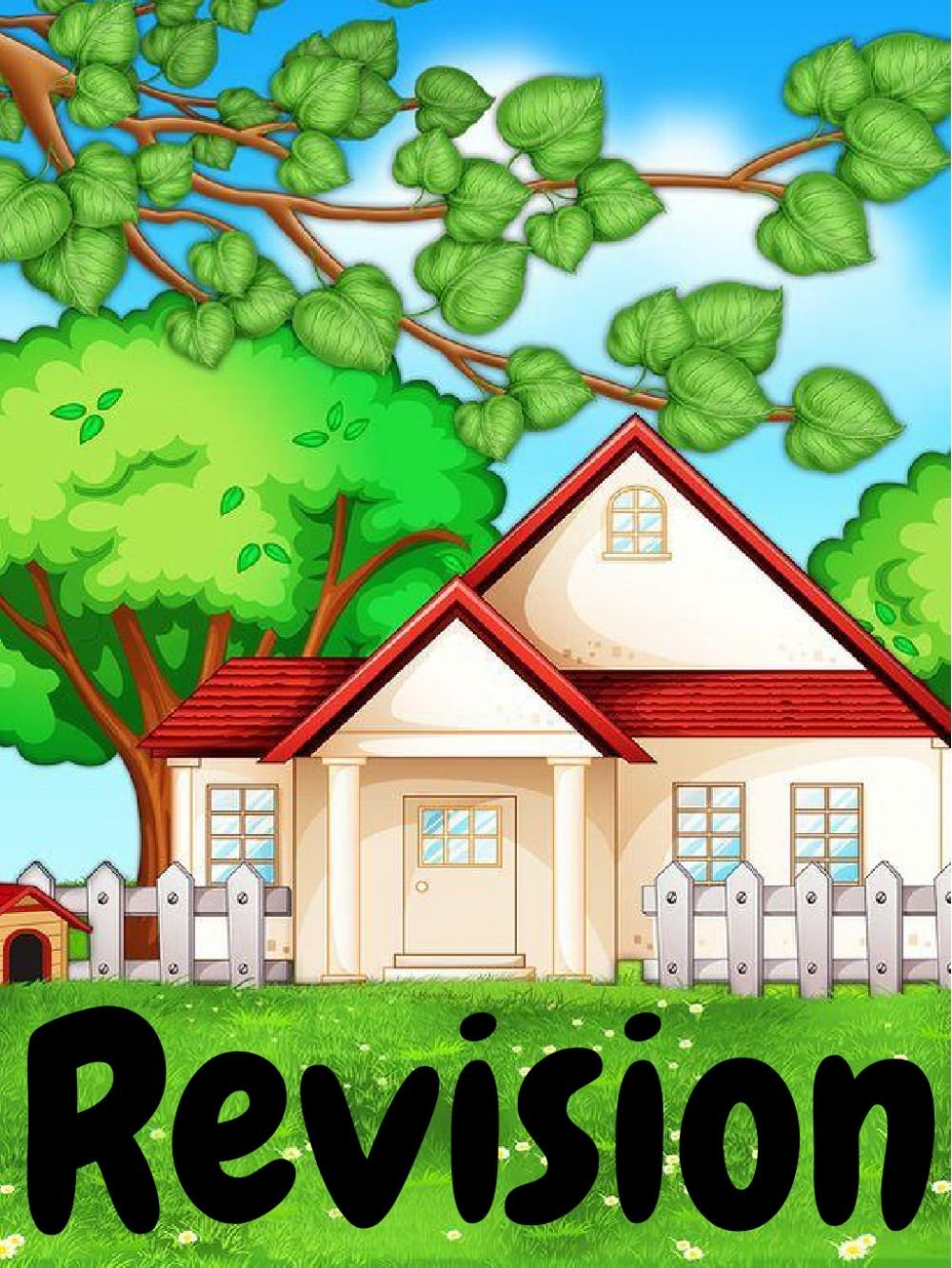 Яркий домик мультяшный