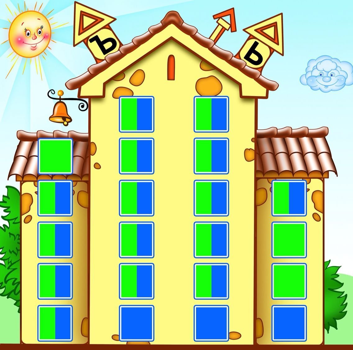 Мультяшный дачный домик