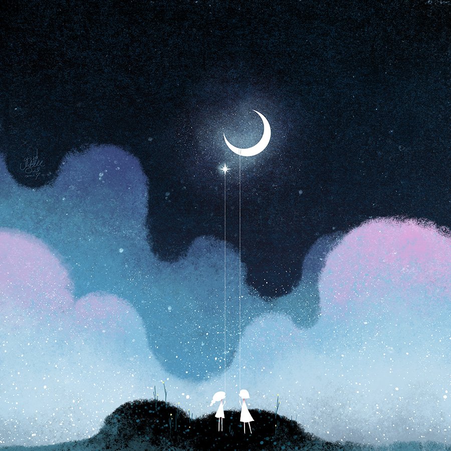 Красивое море ночью