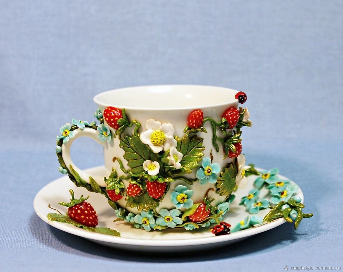 Красивые чайные чашки