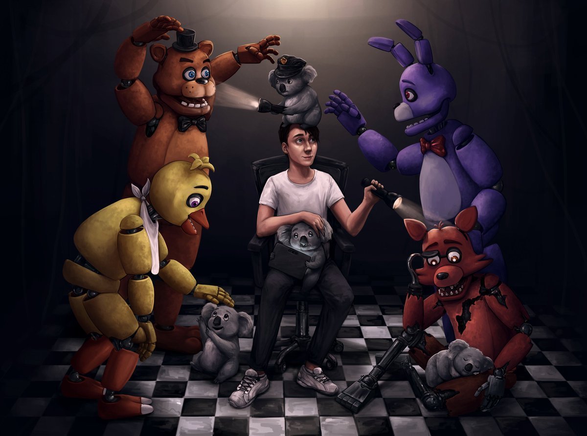 FNAF 1 АНИМАТРОНИКИ