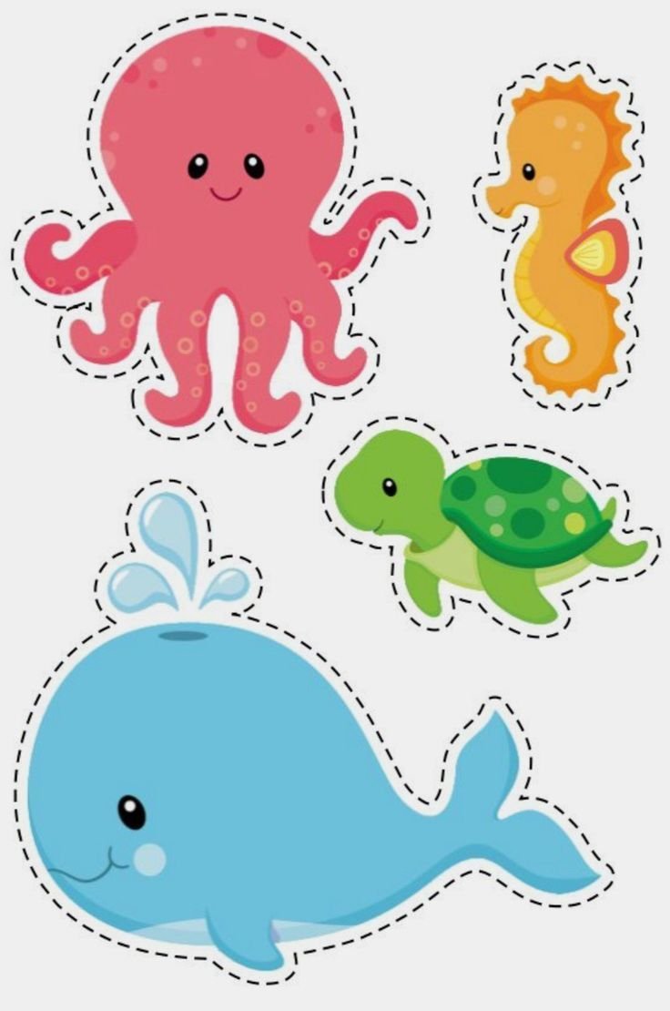 Морские животные для детей