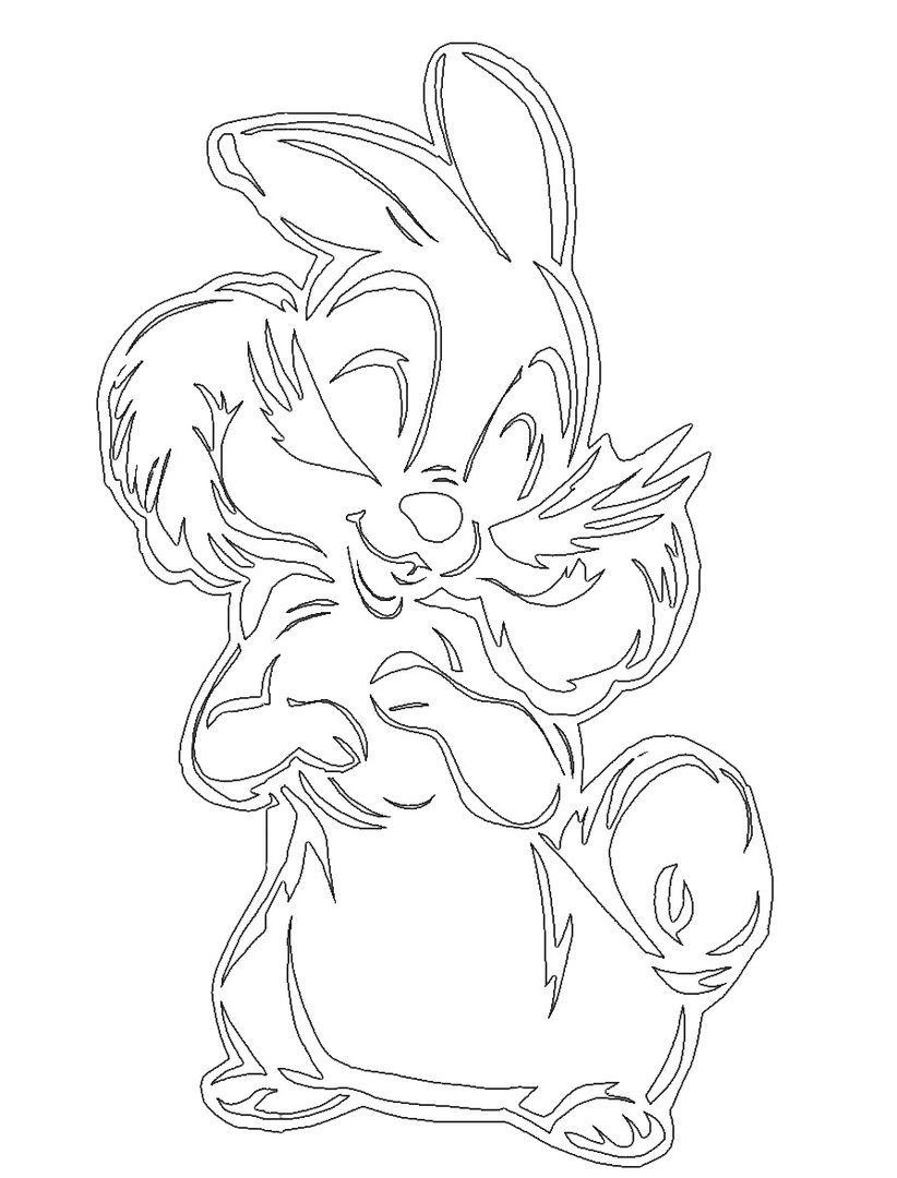 Вытынанки кролик