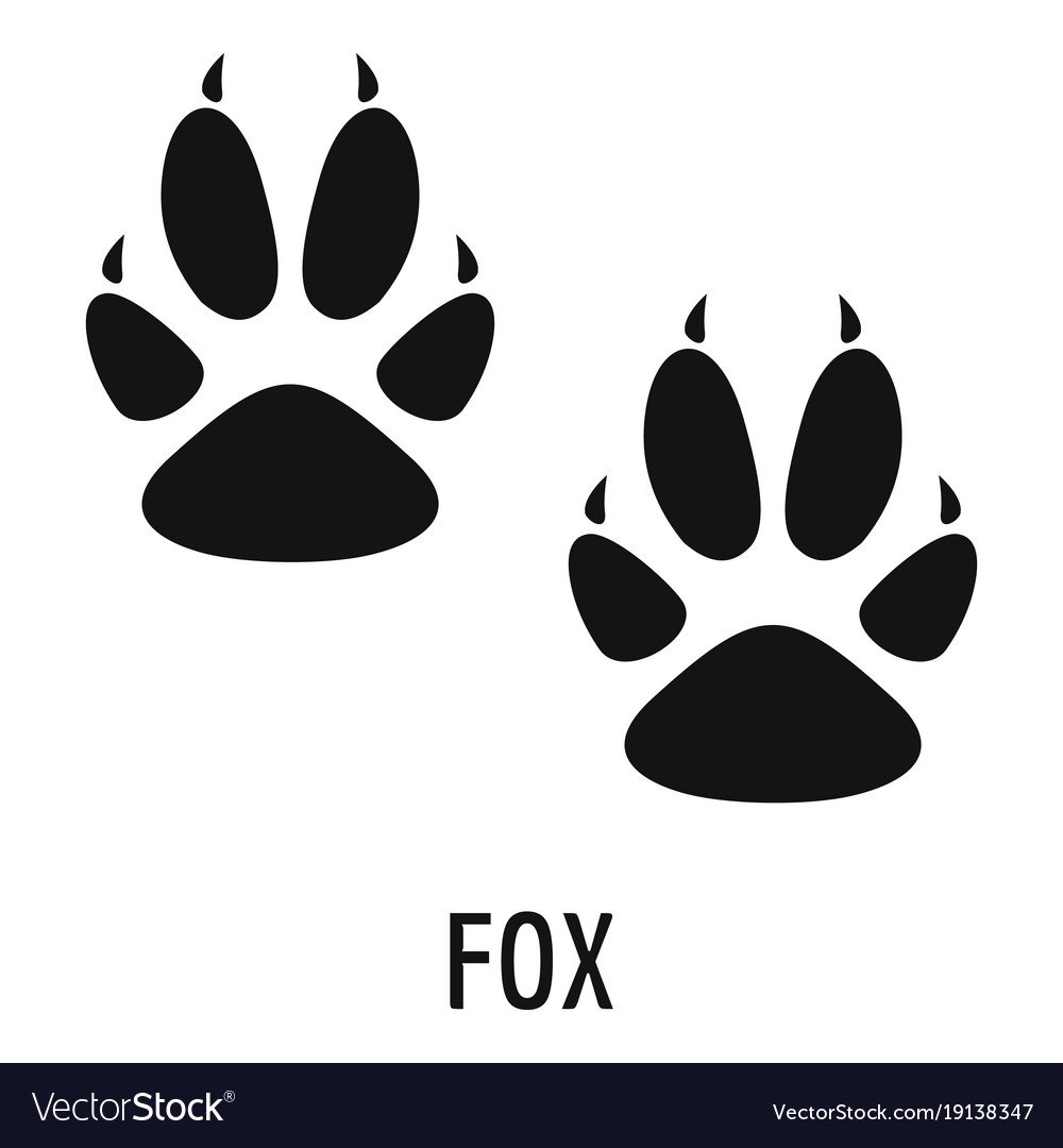 Отпечаток лапы лисы