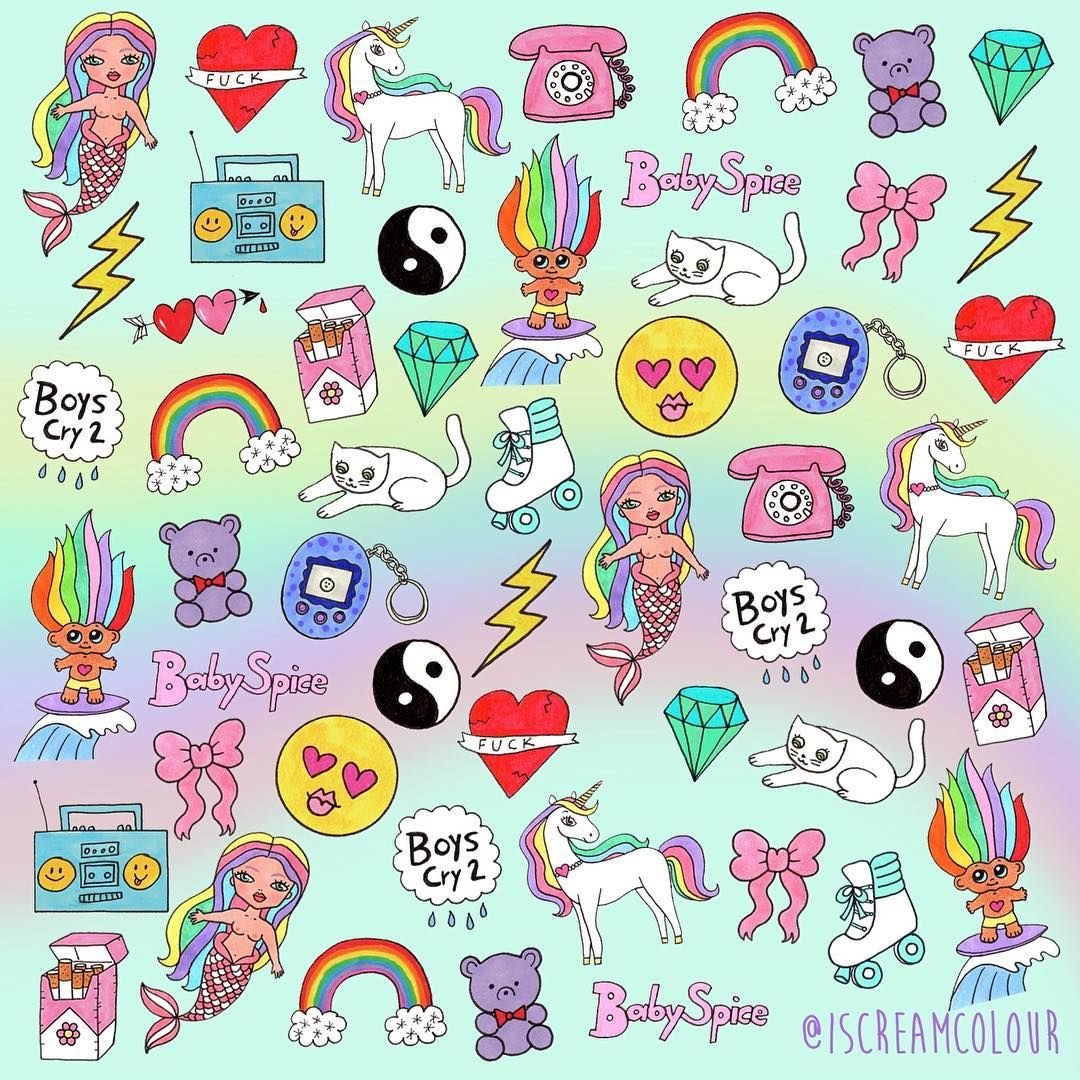 Лёгкие рисунки для наклеек