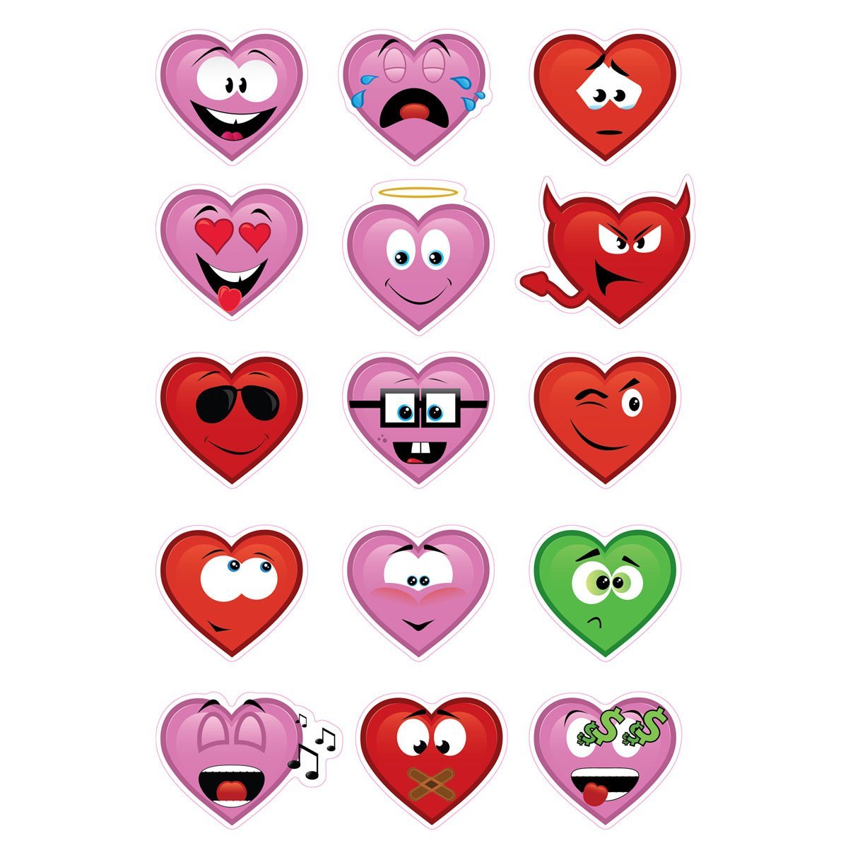 Наклейки "сердечки"