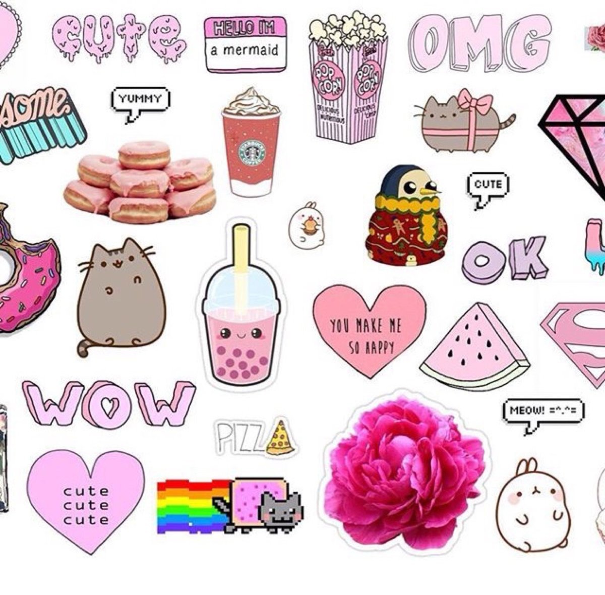 Наклейки для личного дневника