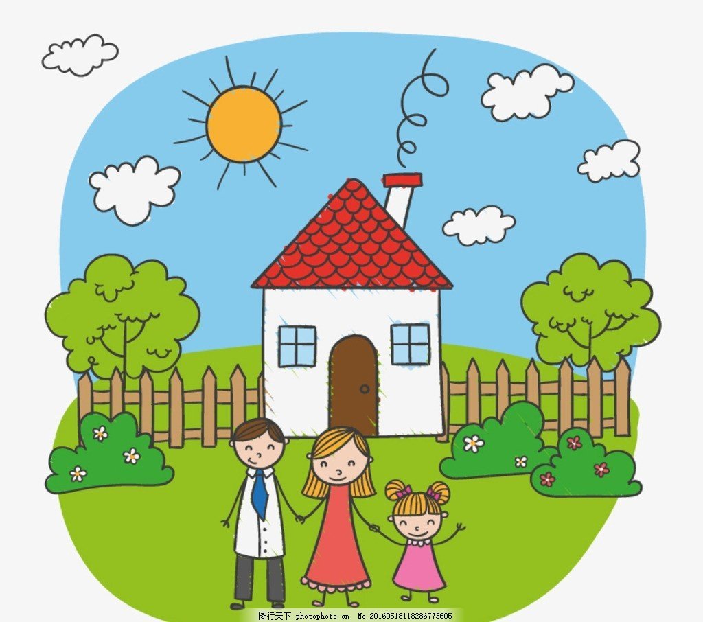 Рисунок жильё для детей