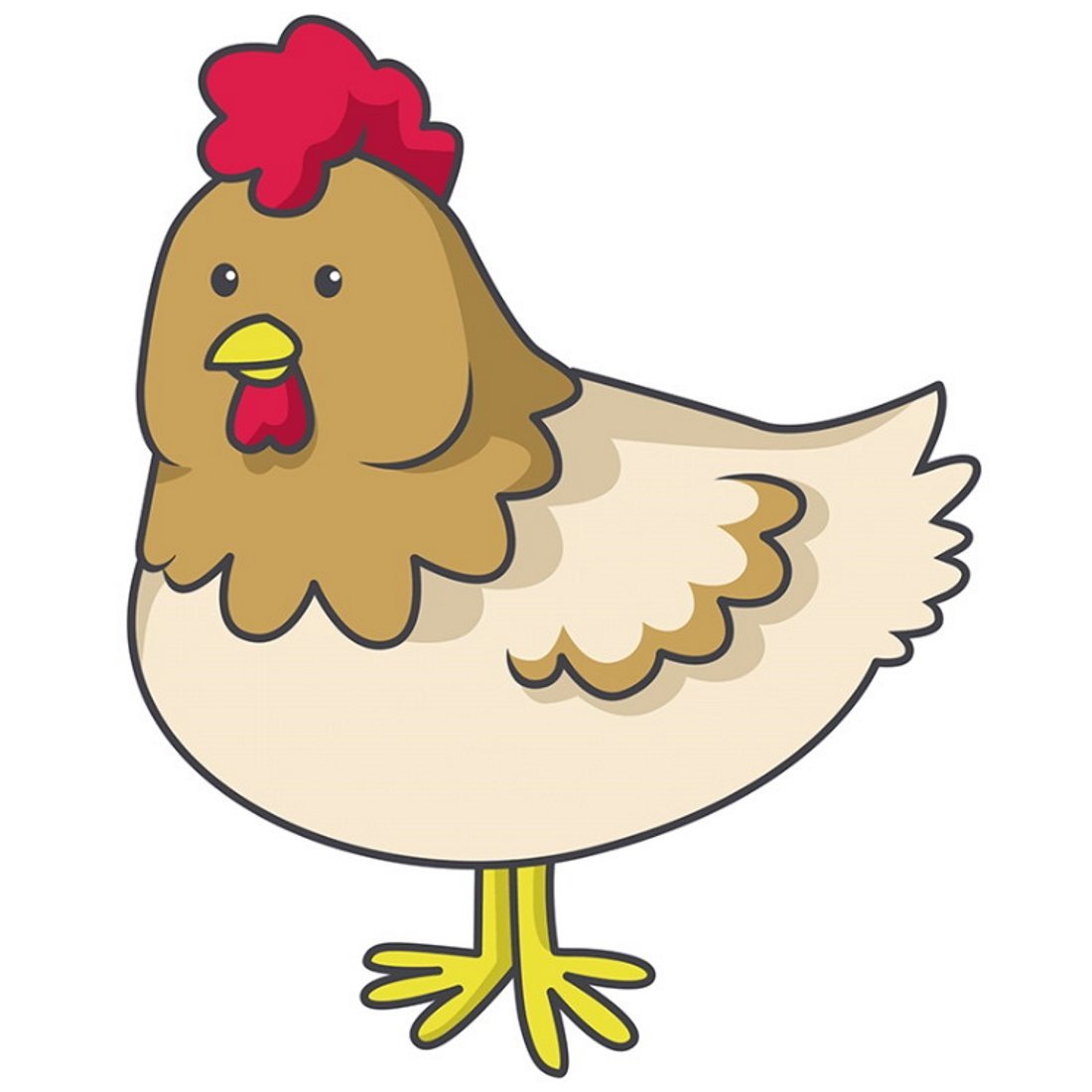 Курица рисунок